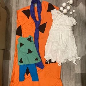 Flinstones Group/Family costumes. Fred Wilma Pebbles